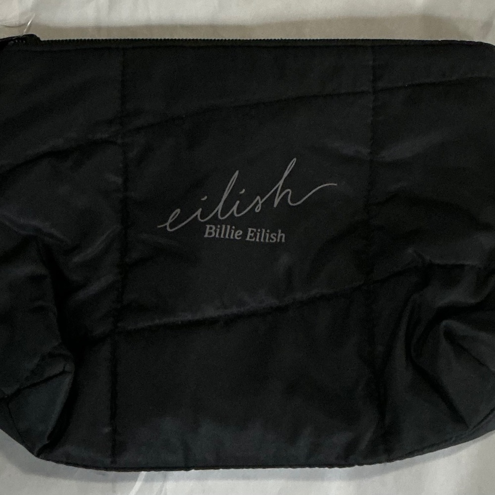Limited Edition Billie Eilish puffy Style Black Toiletry Bag NWT